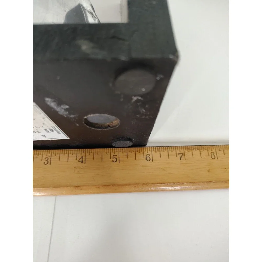 Horse head book end only 1 pc 6 3/4 inches aluminum and wood